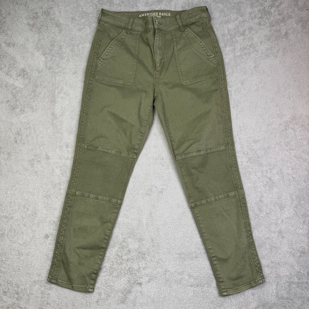 American Eagle Outfitters Pants Womens 12 Olive Green Next Level Stretch Utility